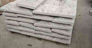 潍坊芝麻白蘑菇石，自然面