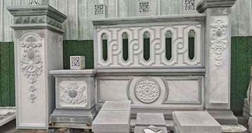 潍坊芝麻灰异形别墅门头