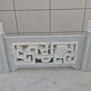 潍坊芝麻白河道栏杆 桥栏杆