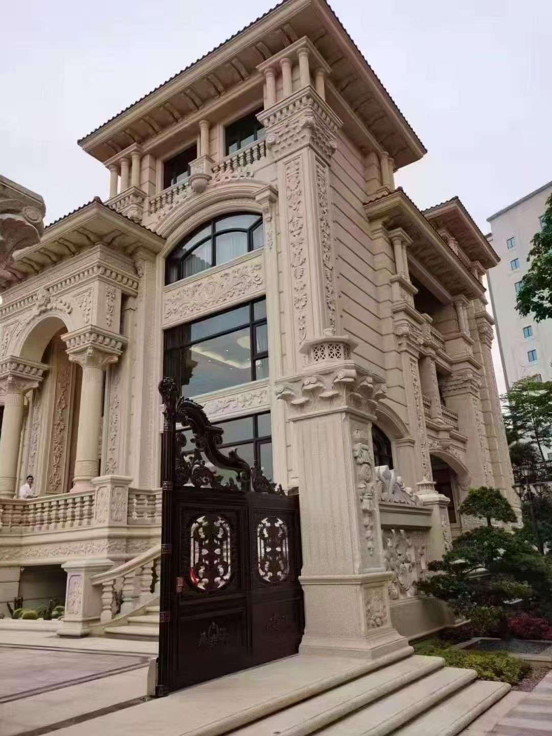 潍坊黄金麻别墅外墙异形定制